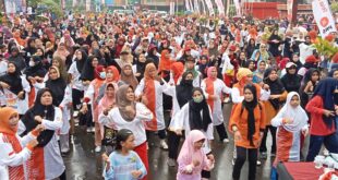 Ribuan Masyarakat Kota Ambon Ikut Senam PKS Nusantara